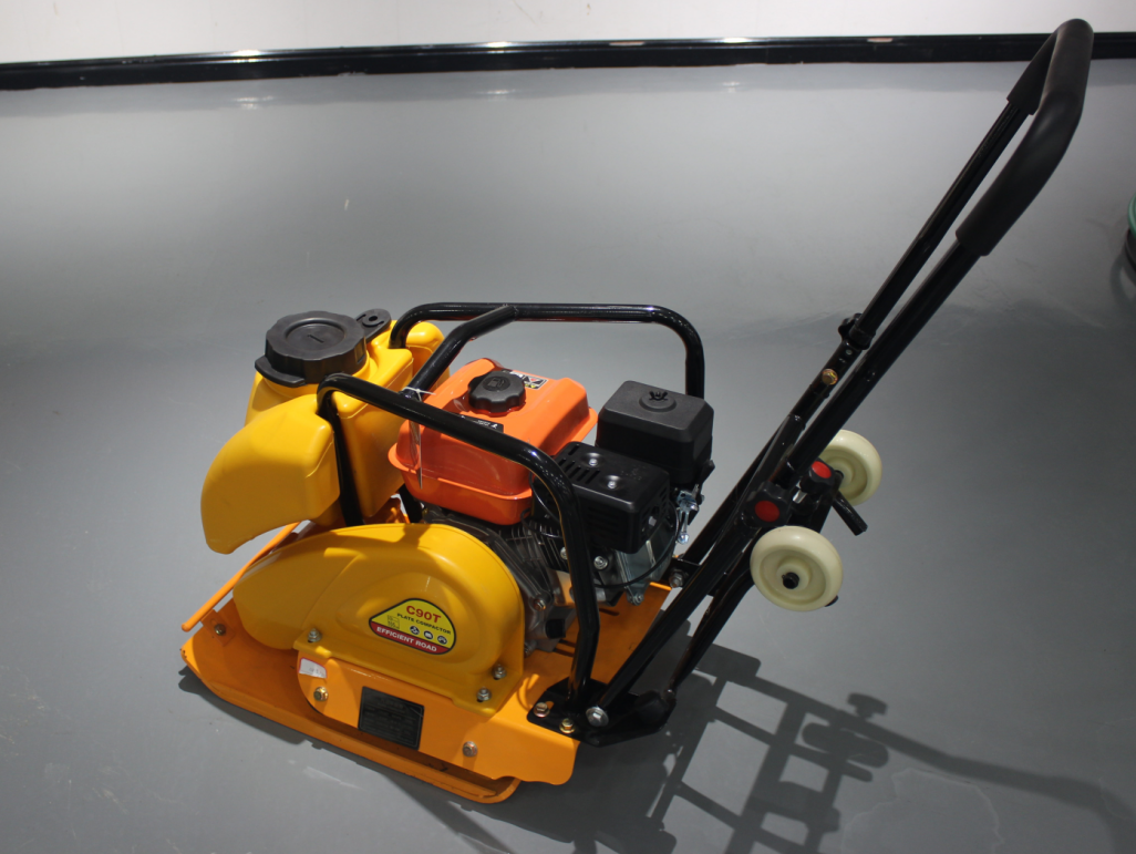 XINOUDI Construction Site 5.5Hp Gasoline Power C90 Small Plate Vibratory Compactor High Efficiency Honda/Lifan/Longxin Engine 1