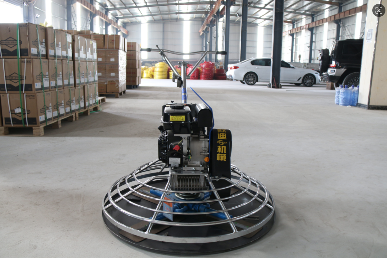 Customizable One-Meter Power Trowel Chrome-Plated Gasoline-Powered Engine Electric Motor Transmission Featuring Core Gearbox