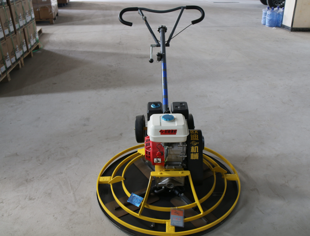 MTQT 5.5HP Gasoline Engine Walking Advanced Mini Concrete Power Spatula Machine 8 Blades High Efficiency Concrete Surface 1 Year