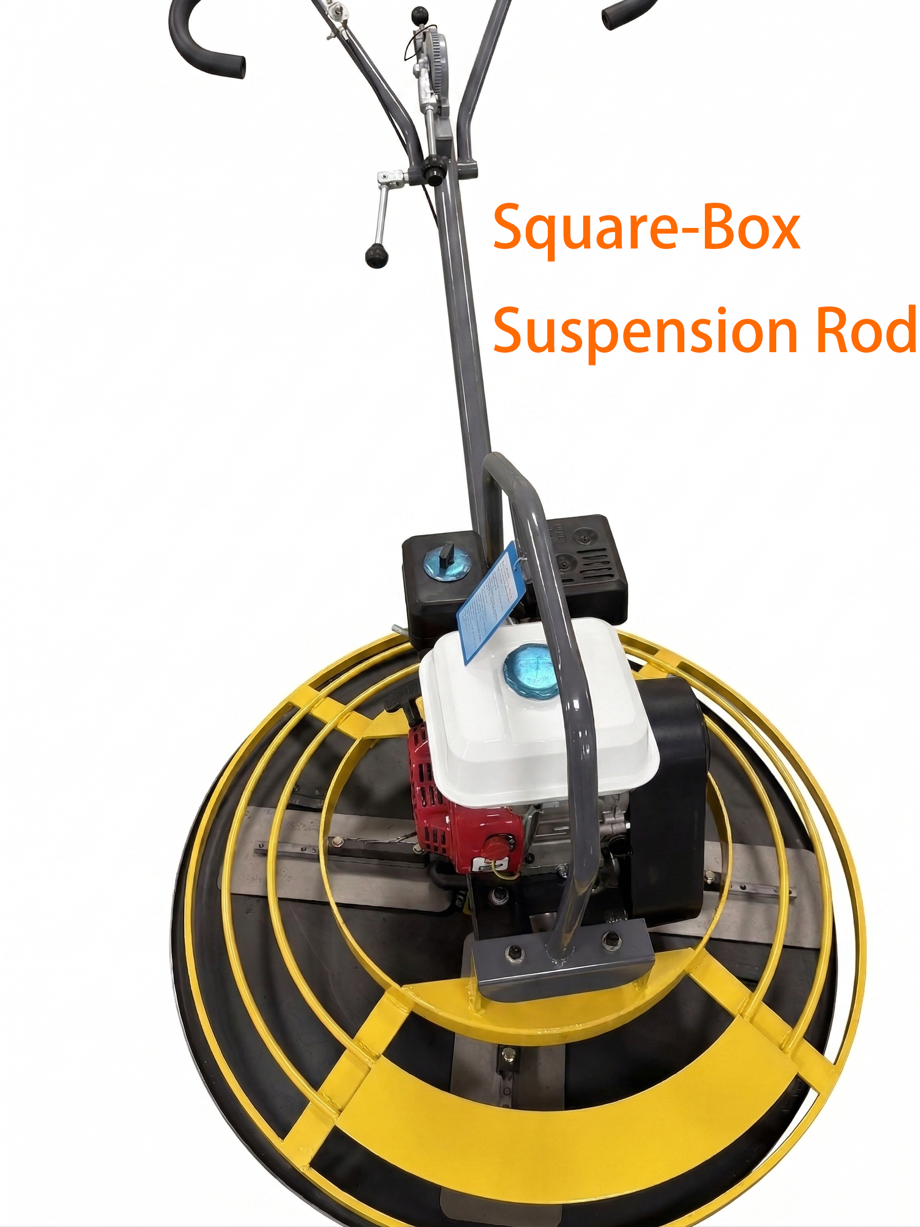 Baileyton——Square-Box Suspension Rod——MTQT 5.5HP Gasoline Engine Walking Advanced Mini Concrete Power Spatula Machine 8 Blades High Efficiency Concrete Surface 1 Year
